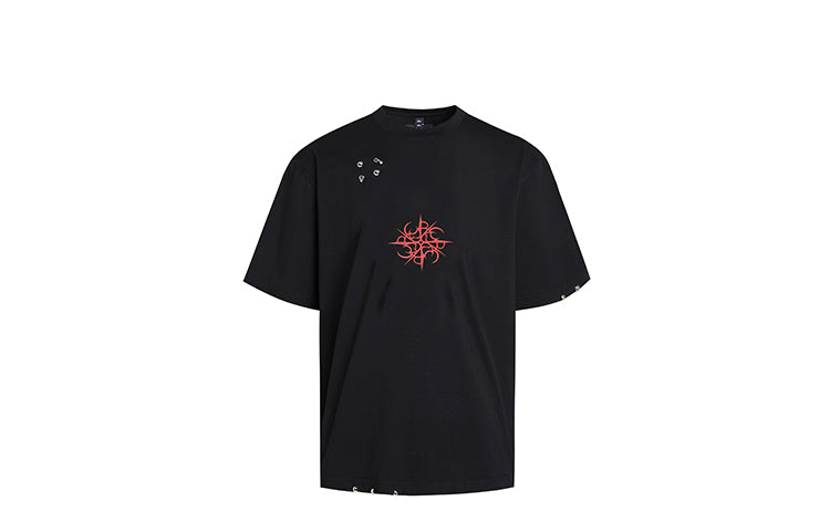 REJJ "Iconic Totem" Print Pierced T-shirt