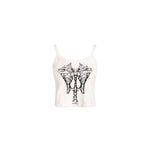 Load image into Gallery viewer, REJJ &quot;Hurt&quot; Hand-painted skeleton print  tank top
