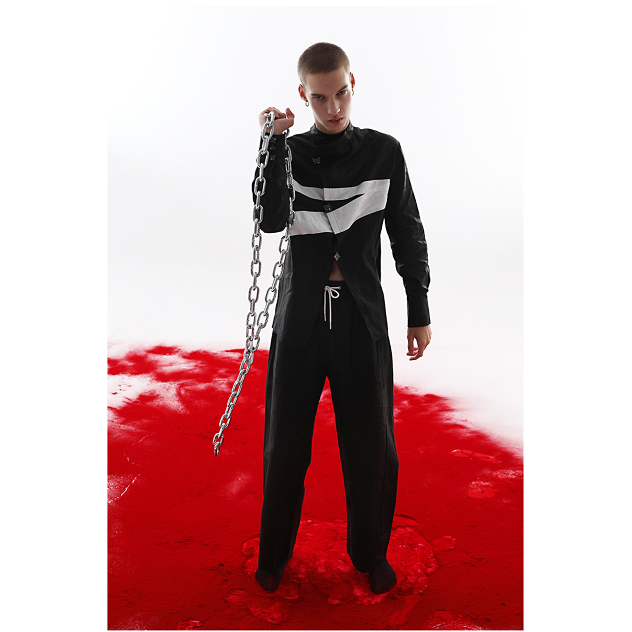 REJJ "Hurt" Wax Coated Bandage Pants