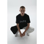 Load image into Gallery viewer, REJJ &quot;Hurt&quot; Black and White Hand-Painted Inkjet Printing T-shirt
